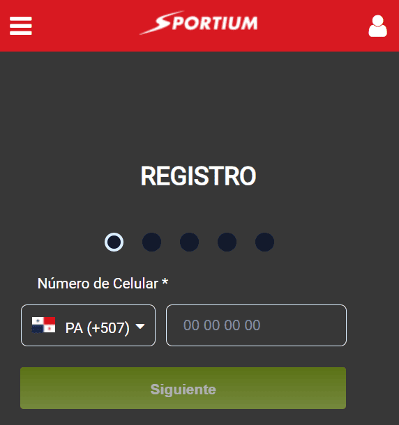 Cómo registrarse en Sportium desde Panamá