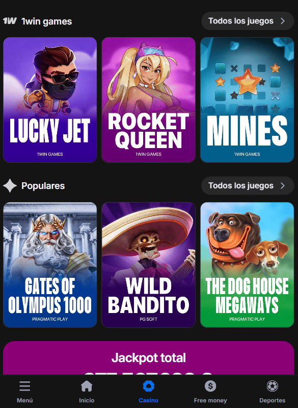 Juegos de casino en 1win